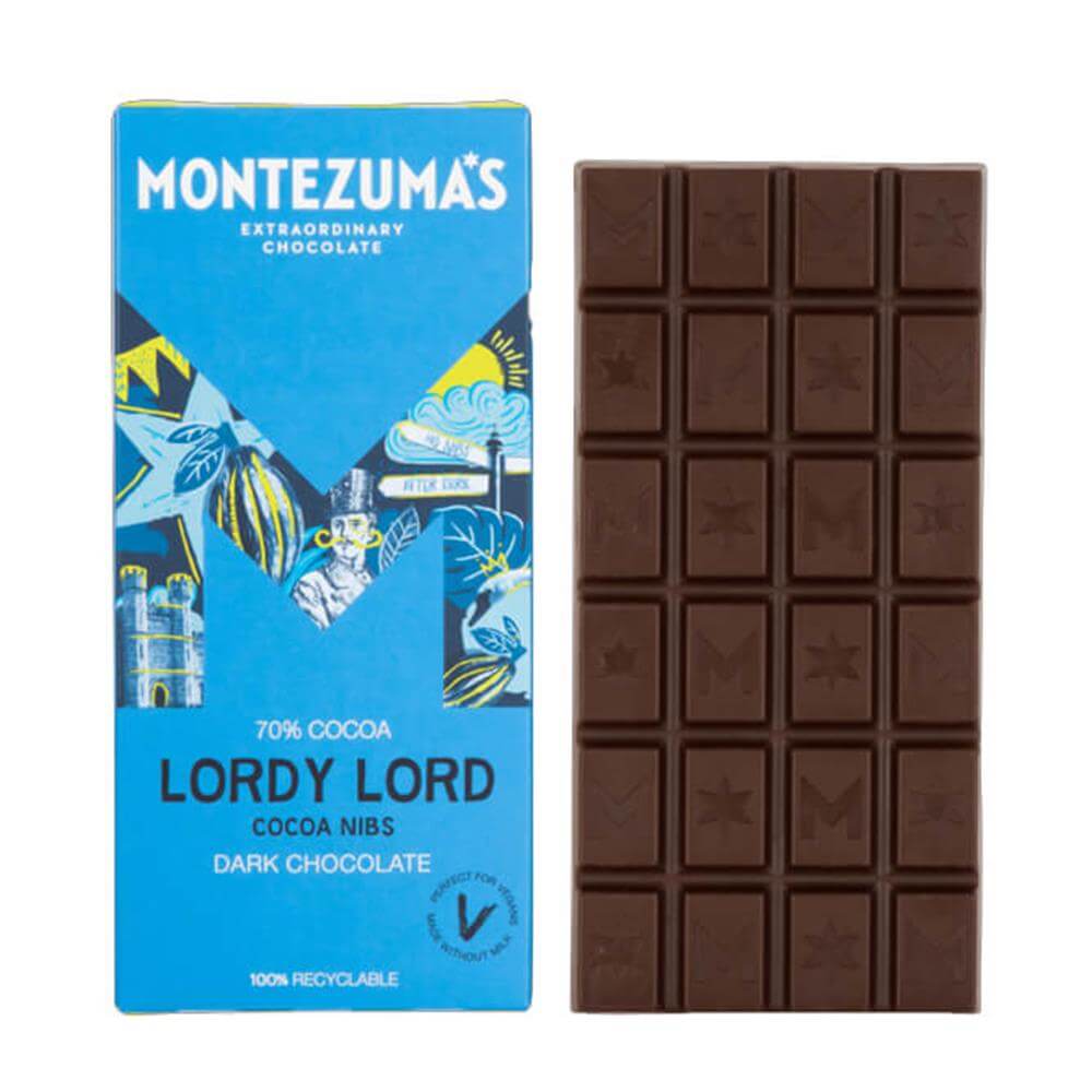 Lordy Lord Dark Chocolate Bar with Cocoa Nibs 90g